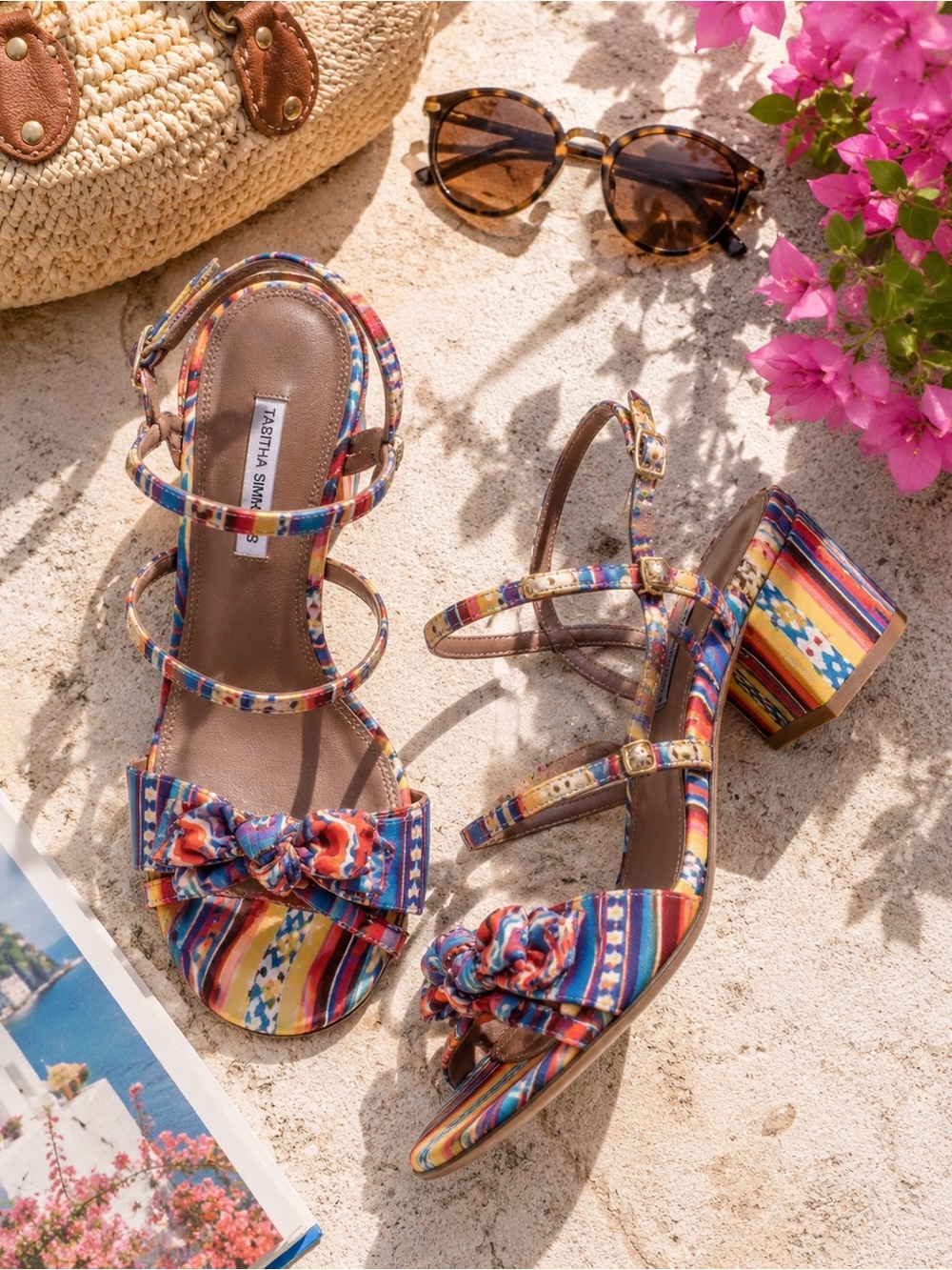 Tabitha Simmons “Mopsy” Incan-Inspire Strappy Sandals - 37.5 EU (7 US)